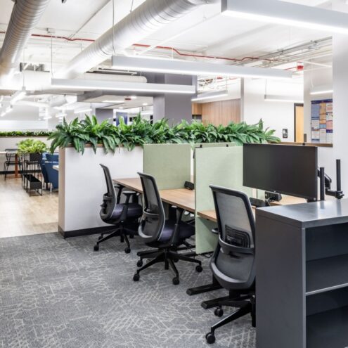 Workstations and Office Chairs in a Commercial Office in Kennewick