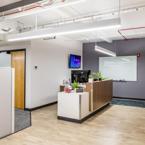Reception Desk in a Technology Company Office in Kennewick