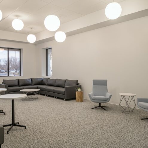 commercial furniture seating and tables at tandem diabetes care boise idaho