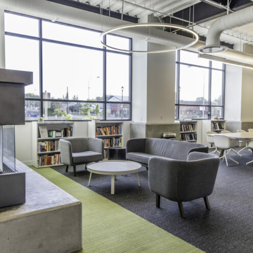 Office Furniture in a Construction Company Office in Eastern Washington