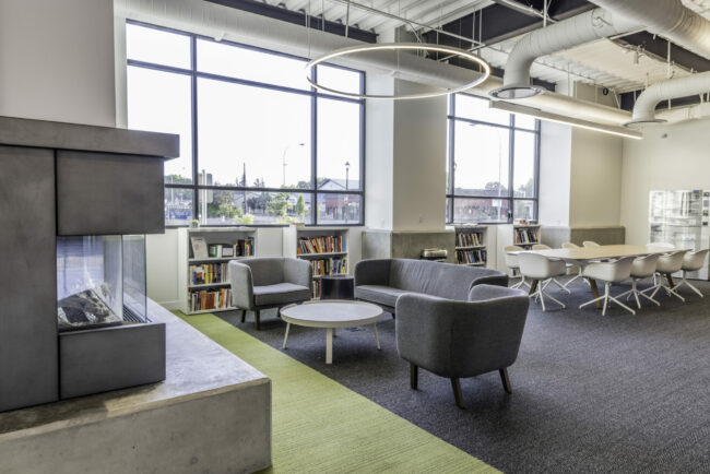 Office Furniture in a Construction Company Office in Eastern Washington