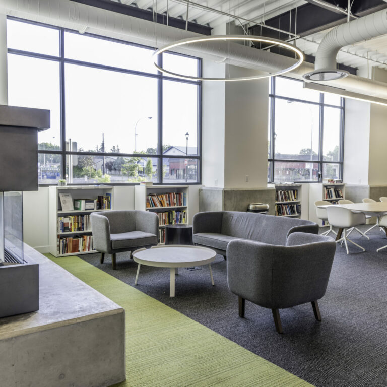 Office Furniture in a Construction Company Office in Eastern Washington