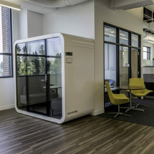 Office Furniture in a Construction Company Office in Eastern Washington