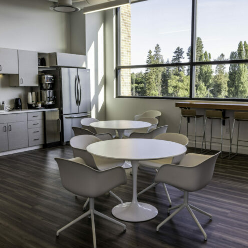 Office Furniture in a Construction Company Office in Eastern Washington