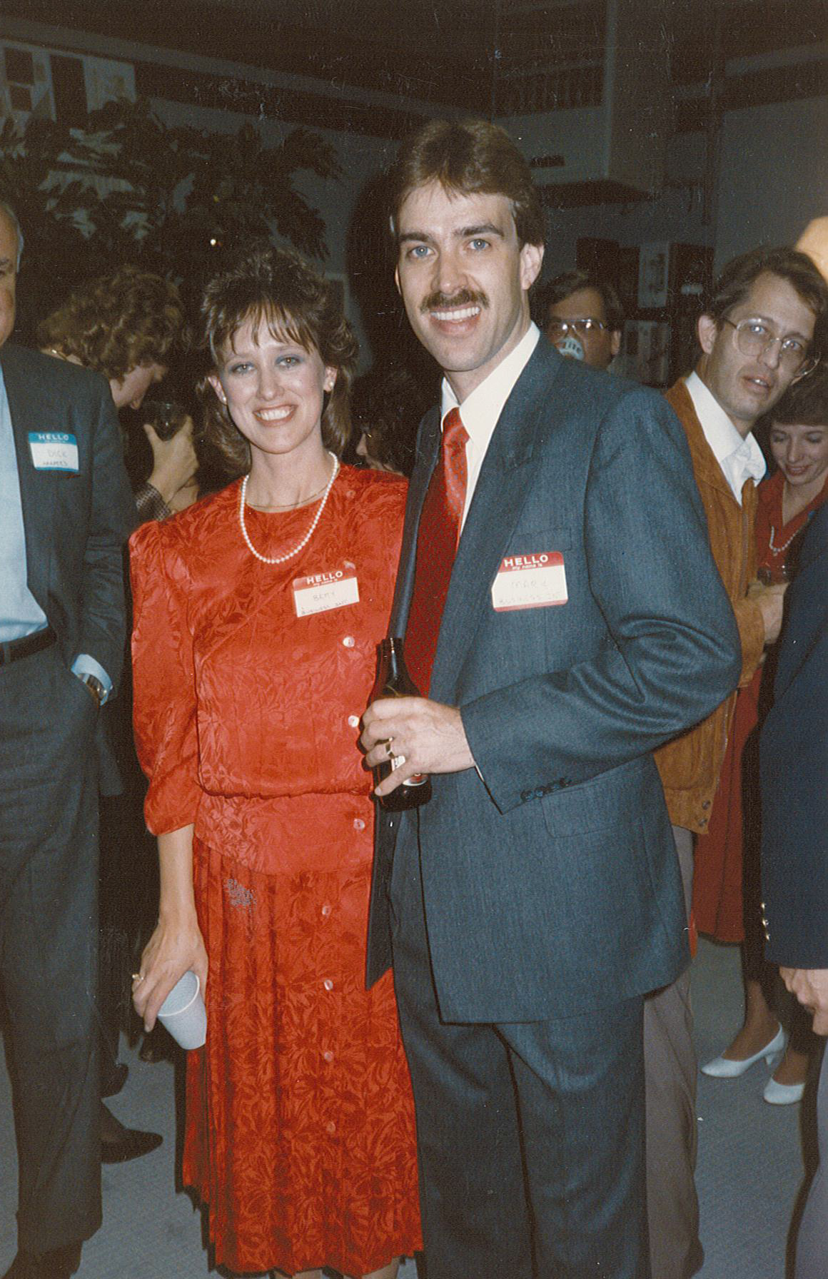 Betty and Mark Heath at the Business Interiors of Idaho opening party in 1985