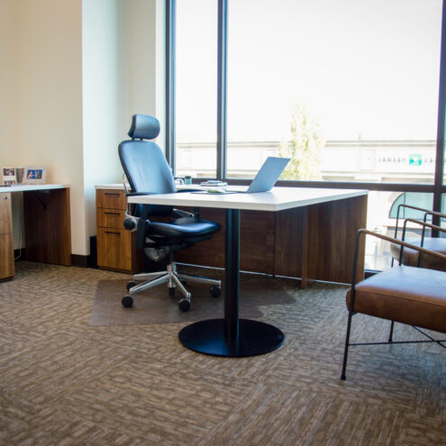 Commercial Furniture in a Real Estate Business Office in Idaho