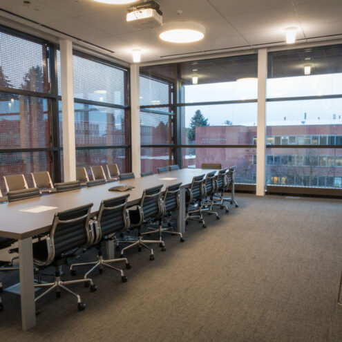 conference room furniture in a higher education facility in idaho