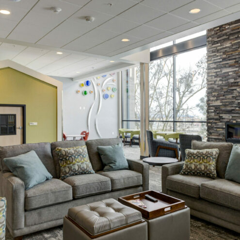 commercial furniture lounge in ronald mcdonald house spokane washington