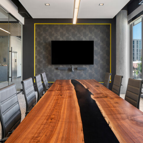 commercial conference room furniture at architecture firm boise idaho