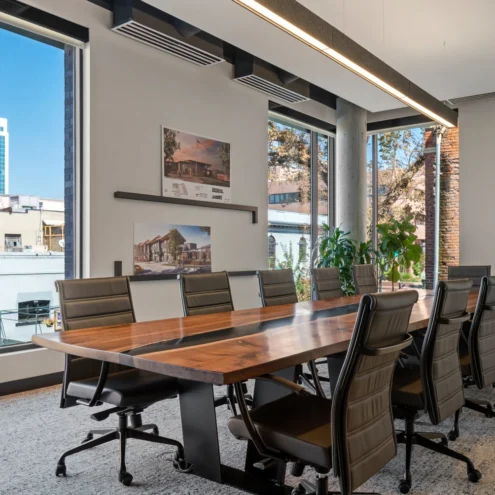 commercial conference room furniture at architecture firm boise idaho
