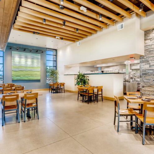 commercial furniture seating and chairs in coyne's restaurant in eagle idaho