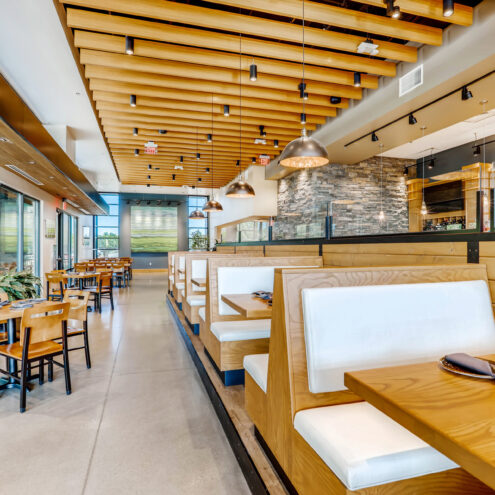 commercial furniture in coyne's restaurant in eagle idaho