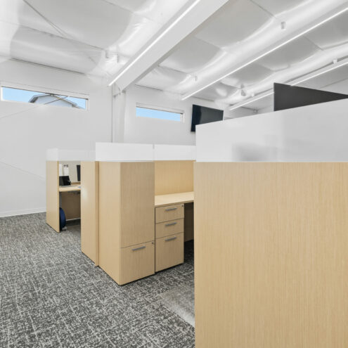 commercial work station furniture at western insurance firm spokane washington