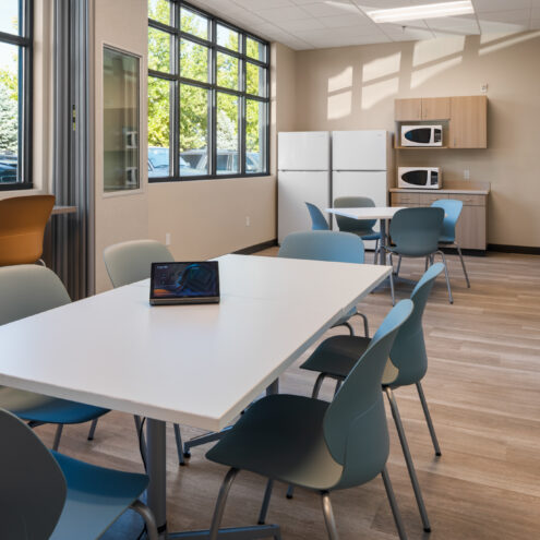 commercial seating and table furniture for break rooms st. luke's nampa clinic
