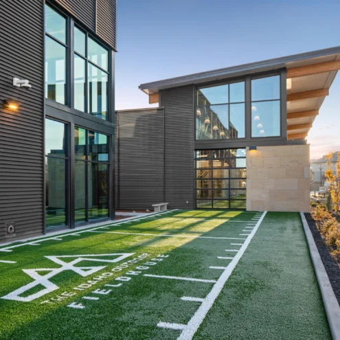exterior shot of idaho outdoor fieldhouse boise idaho