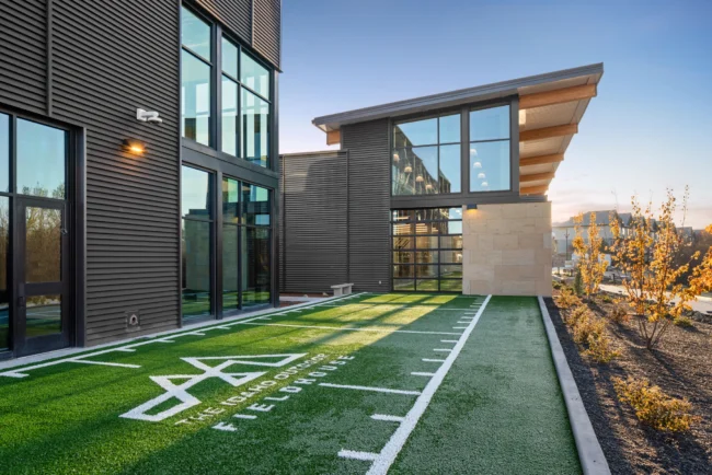 exterior shot of idaho outdoor fieldhouse boise idaho