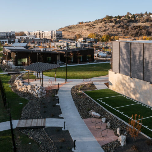 exterior shot of idaho field house in boise idaho