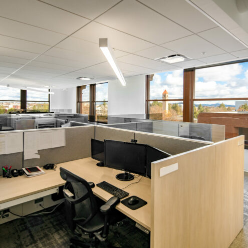 Commercial furniture work station at engineering firm in washington
